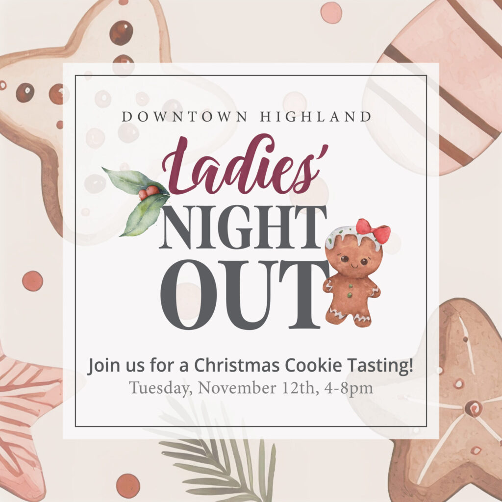 Ladies&#039; Night Christmas Cookie Tasting Event Flyer