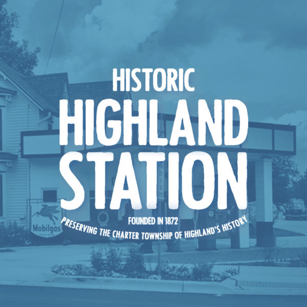 Vintage Highland Station, Michigan, founded in 1872.